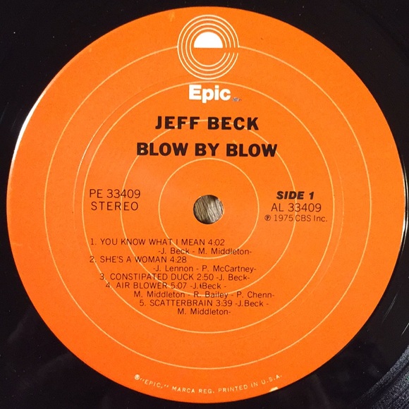 Jeff Beck - “Blow By Blow” Vinyl LP - Picture 4 of 5